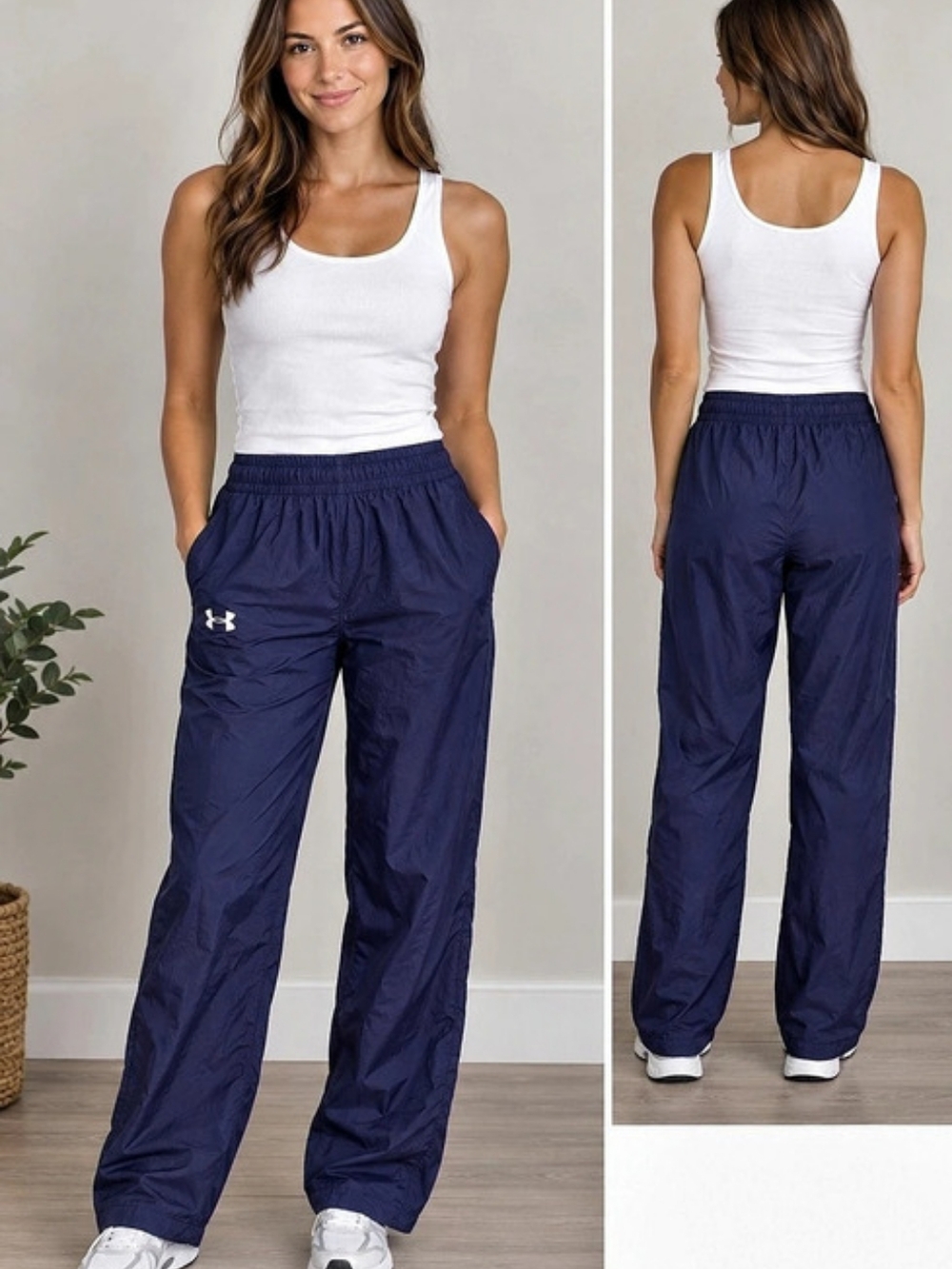 Under Armour Sport Woven UA Storm Pants Women's Track Pants Blue Medium NWOT